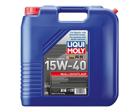 Aceite de motor Liqui Moly MoS2 Leichtlauf 15W-40 20L