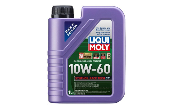 Aceite de motor Liqui Moly Synthoil Race Tech GT1 10W60 A3/B4 1L, Imagen 2