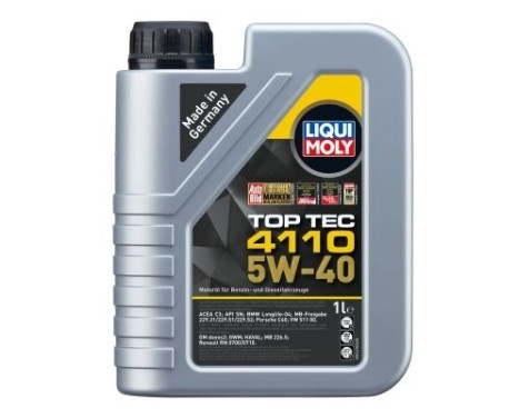 Aceite de motor Liqui Moly Top Tec 4110 5W-40 1L