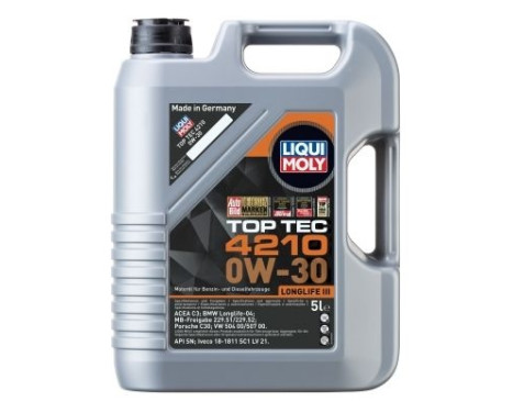 Aceite de motor Liqui Moly Top Tec 4210 0W-30 5L