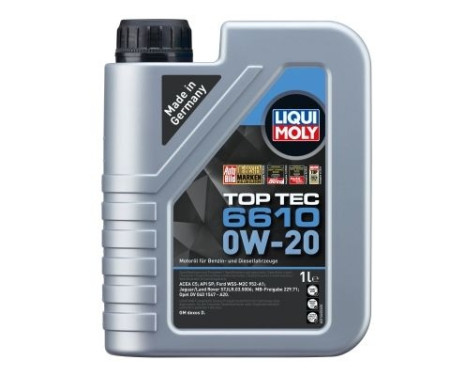 Aceite de motor Liqui Moly Top Tec 6610 0W-20 1L