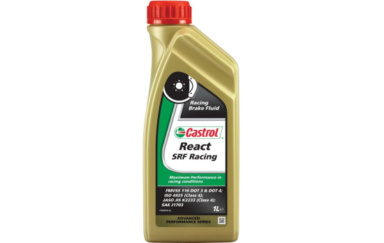 Líquido de frenos Castgrol React SRF Racing DOT 4 1L, Imagen 5