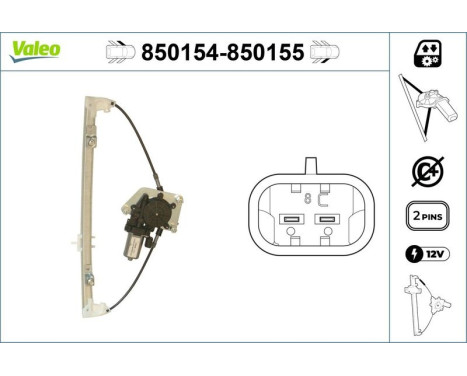 Fönsterhiss 850154 Valeo, bild 3