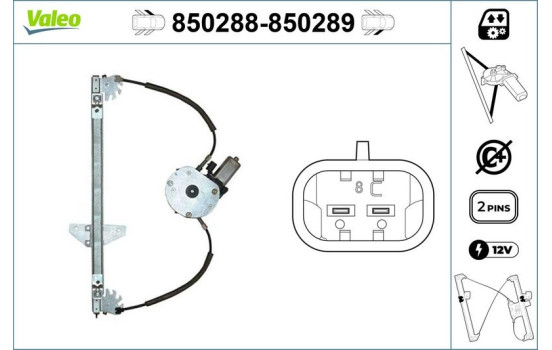 Fönsterhiss 850288 Valeo, bild 2