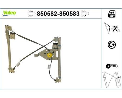 Fönsterhiss 850582 Valeo, bild 2