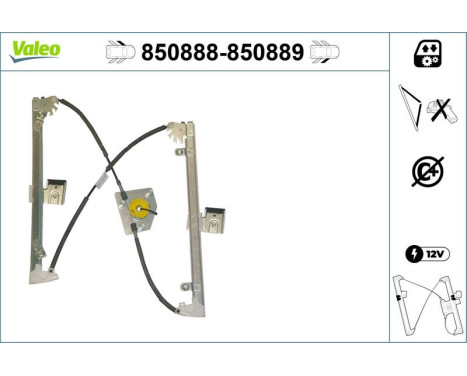 Fönsterhiss 850889 Valeo, bild 2