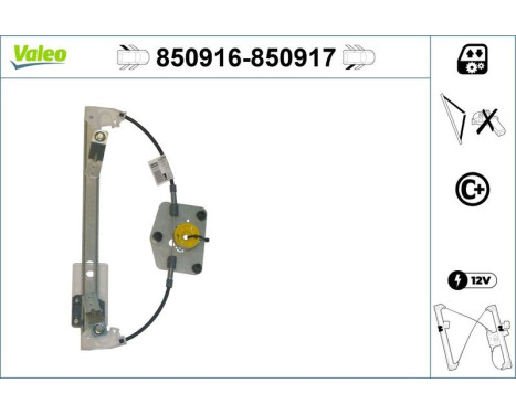 Fönsterhiss 850916 Valeo, bild 2