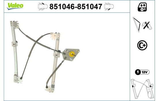 Fönsterhiss 851046 Valeo, bild 2
