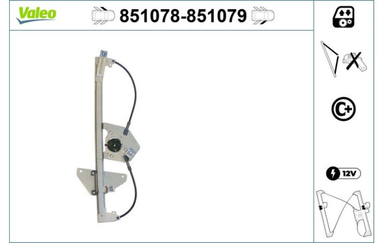 Fönsterhiss 851079 Valeo, bild 2