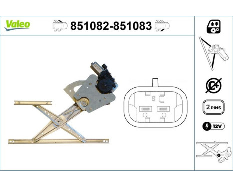 Fönsterhiss 851082 Valeo, bild 3
