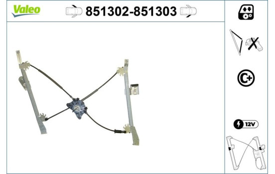 Fönsterhiss 851302 Valeo, bild 2