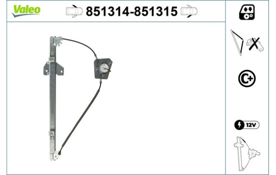 Fönsterhiss 851315 Valeo, bild 2