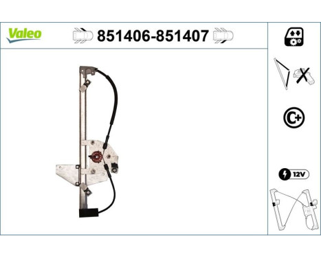 Fönsterhiss 851406 Valeo, bild 2