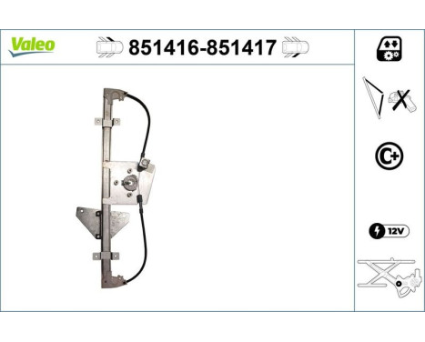 Fönsterhiss 851416 Valeo, bild 2