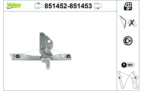 Fönsterhiss 851452 Valeo, bild 2