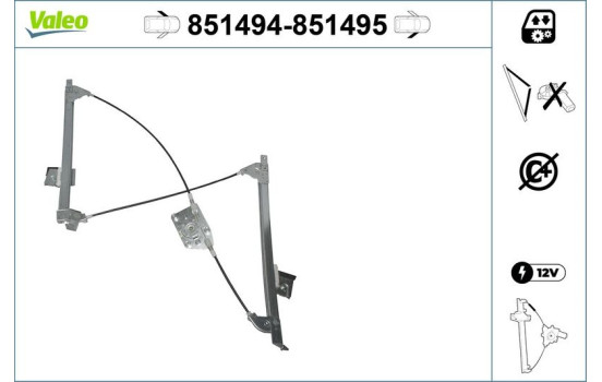 Fönsterhiss 851495 Valeo