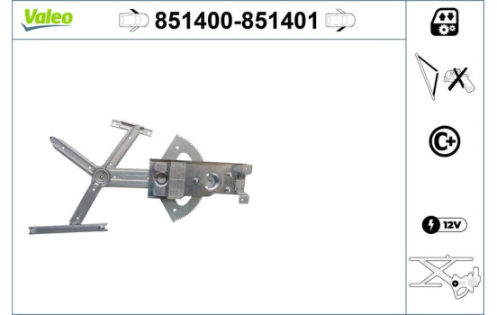 Fönsterregulator 851400 Valeo, bild 2