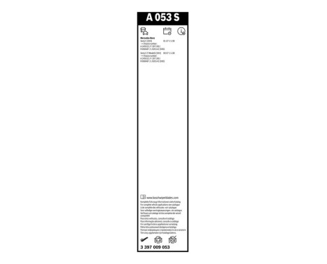 Bosch Aerotwin A053S torkarblad - Längd: 600/600 mm - uppsättning torkarblad fram, bild 14