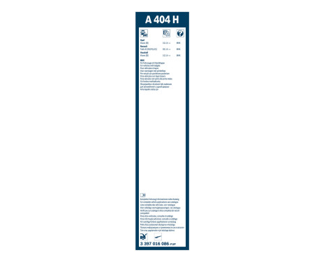 Bosch bakre torkare A404H - Längd: 400 mm - bakre torkarblad, bild 3