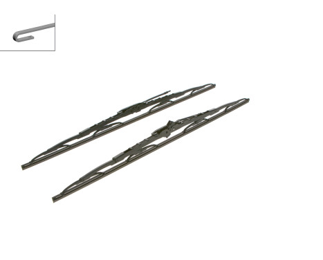 Bosch Dubbeltorkarblad - 609 - Längd: 600/600 mm - Torkarbladssats fram, bild 4