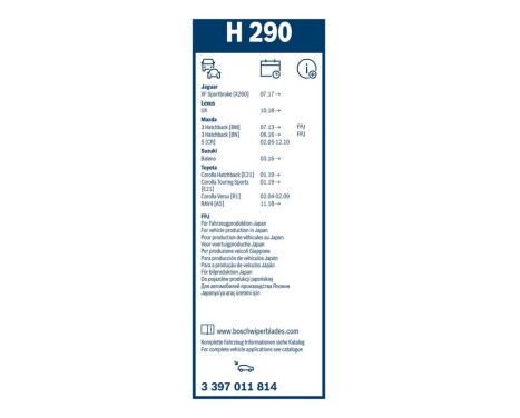 Bosch torkarblad värdepaket 531S + H290, bild 22