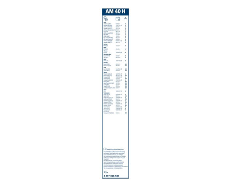 Bosch torkarblad värdepaket 543 + AM40H, bild 17