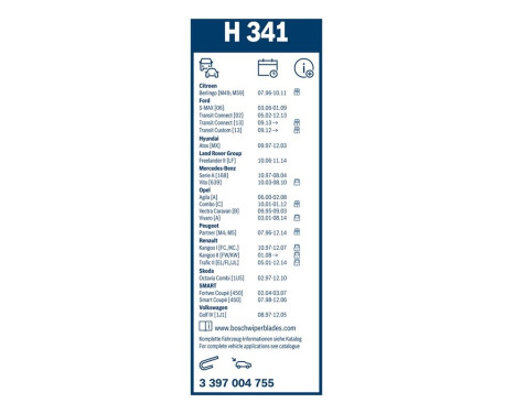 Bosch torkarblad värdepaket 550 + H341, bild 11