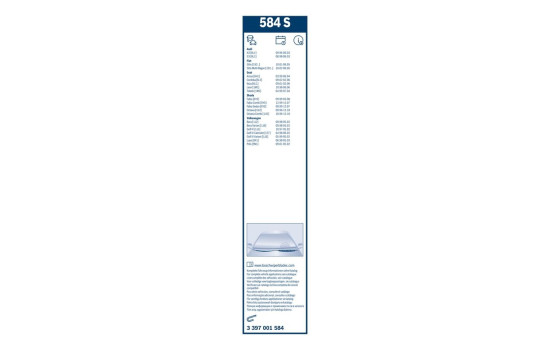 Bosch torkarblad värdepaket 584S + AM28H, bild 11