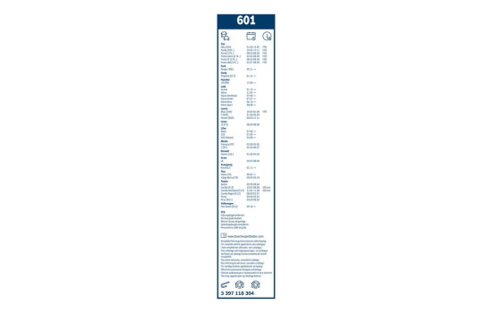 Bosch torkarblad värdepaket 601 + AM40H, bild 11
