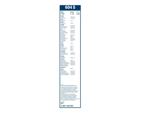 Bosch torkarblad värdepaket 604S + H550, bild 22