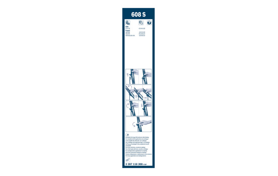Bosch torkarblad värdepaket 608S + 380U, bild 15