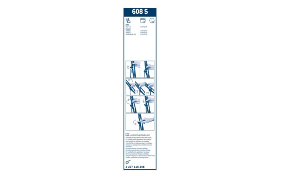 Bosch torkarblad värdepaket 608S + 380U, bild 22