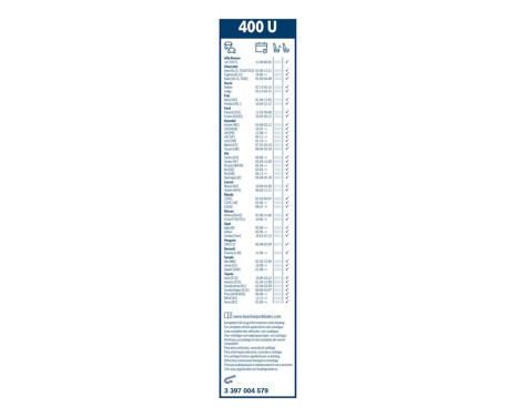 Bosch torkarblad värdepaket 653 + 400U, bild 11