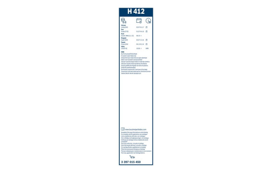 Bosch torkarblad värdepaket 701 + H412, bild 18