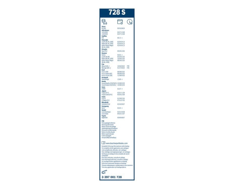 Bosch torkarblad värdepaket 728S + H420, bild 11