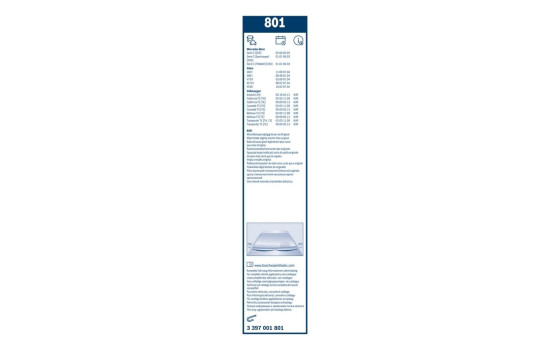 Bosch torkarblad värdepaket 801 + AM40H, bild 11