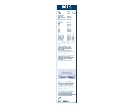 Bosch torkarblad värdepaket 801S + AM38H, bild 11