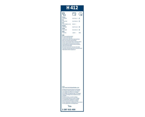 Bosch torkarblad värdepaket A088S + H412, bild 22