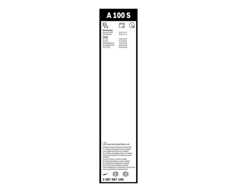 Bosch torkarblad värdepaket A100S + A381H, bild 5