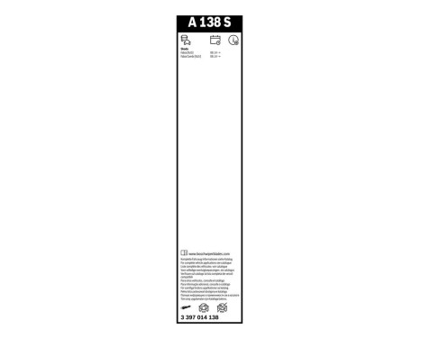 Bosch torkarblad värdepaket A138S + A383H, bild 11