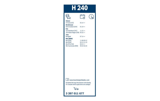 Bosch torkarblad värdepaket A199S + H240, bild 11