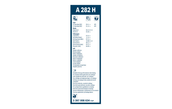 Bosch torkarblad värdepaket A309S + A282H, bild 4