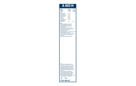 Bosch torkarblad värdepaket A727S + A402H, bild 11