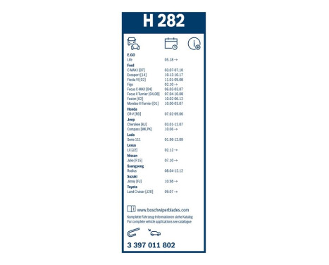 Bosch torkarblad värdepaket A916S + H282, bild 21