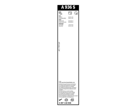 Bosch torkarblad värdepaket A936S + AM33H, bild 11