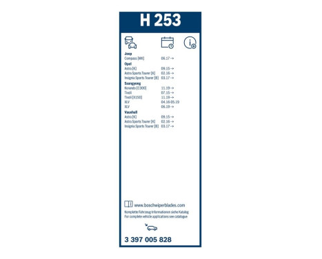 Bosch torkarblad värdepaket A965S + H253, bild 17