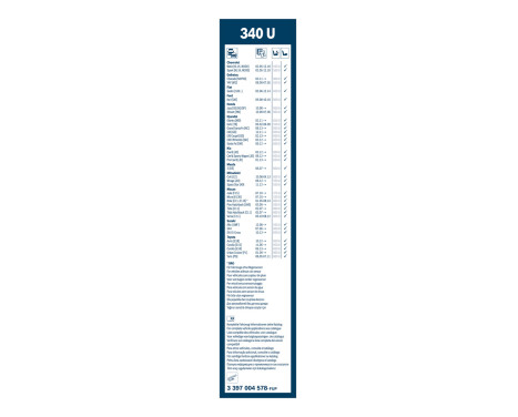 Bosch torkarblad värdepaket A974S + 340U, bild 14