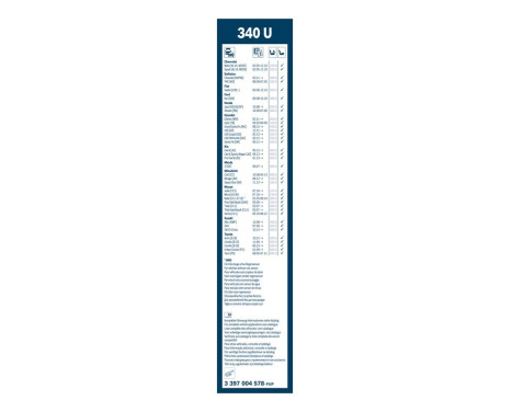 Bosch torkarblad värdepaket A974S + 340U, bild 18