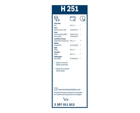 Bosch torkarblad värdepaket AR480S + H251, bild 22