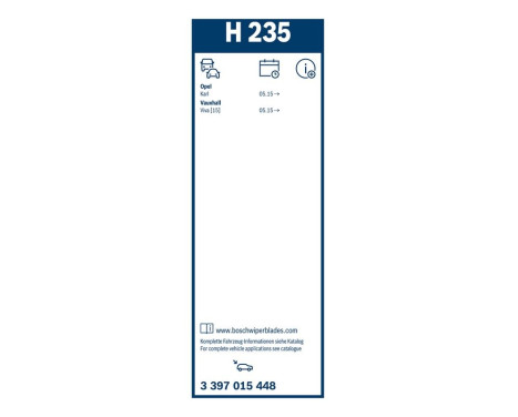 Bosch torkarblad värdepaket AR613S + H235, bild 7